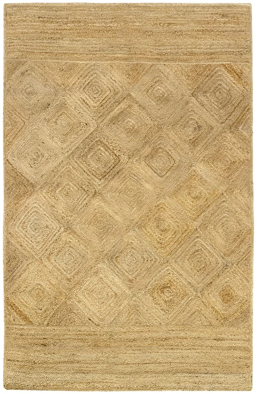 HAMID - Jute Rug, Dida Rug 100% Natural, Jute Fibre Hand Woven, Soft Rug and High Strength Rug for Living Room, Dining Room, Bedroom, Hallway Rug - (230 x 160 cm)