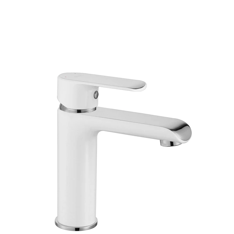 Rea 3cb2f7f5-0e26-471d-8f6e-bf30cbd90805 Bloom Basin Faucet, White/Chrome - Image 1