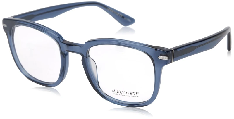Serengeti Norman Optic Glasses, Shiny Transparent Grey Blue Shiny Silver, M-L Unisex Adults, Shiny Transparent Grey Blue Shiny Silver, M/L