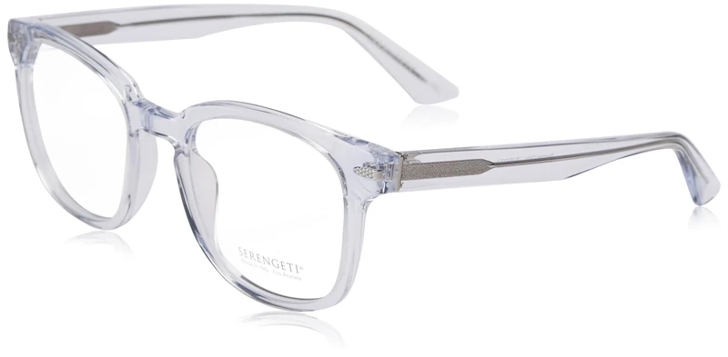 Serengeti Norman Optic Unisex Adult Glasses, Shiny Crystal Shiny Silver, M/L