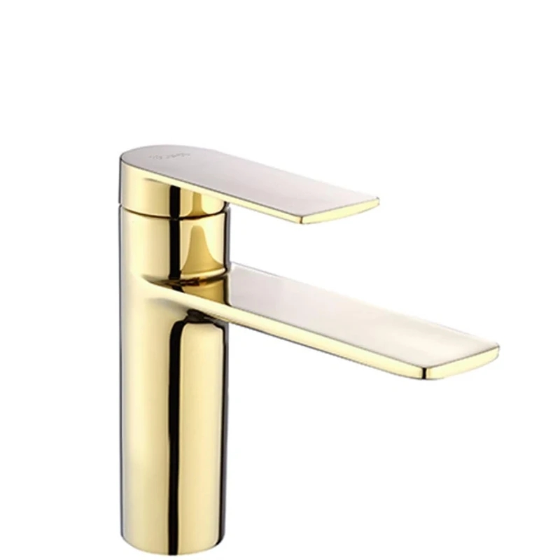 Rea 5902557369027 Gold Bathroom Sink tap Storm Low REA-B9981