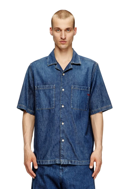 Diesel_D-PAROSHORT Camicia_Shirt_Blue_L