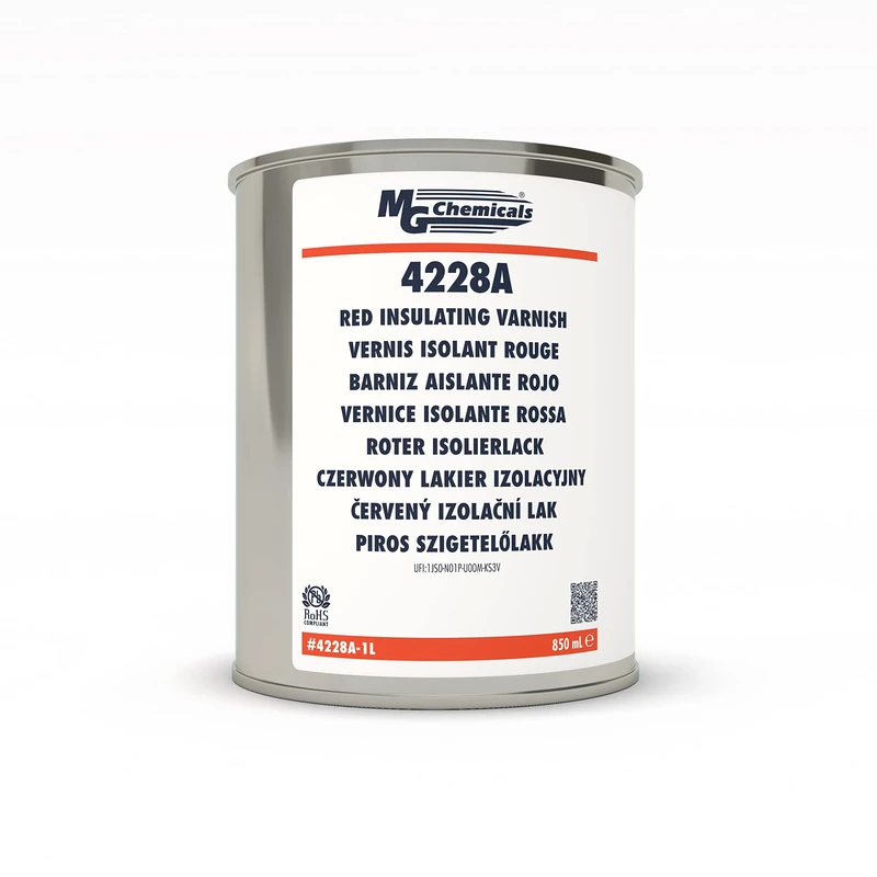 MG Chemicals 4228A-1L Red Insulating Varnish, 884 g 1-Part Can