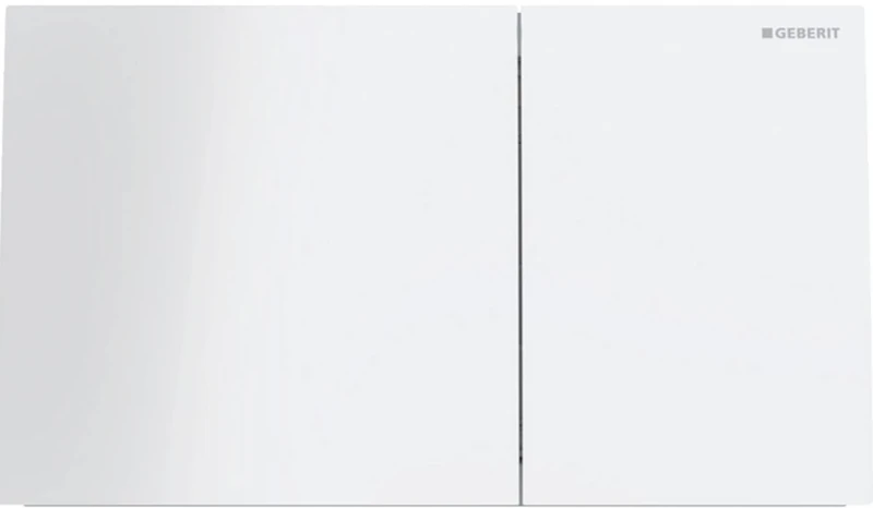 Geberit 115.622.SI.1 SIGMA70 Plate for Cassettes Glass/BCO, White Glass