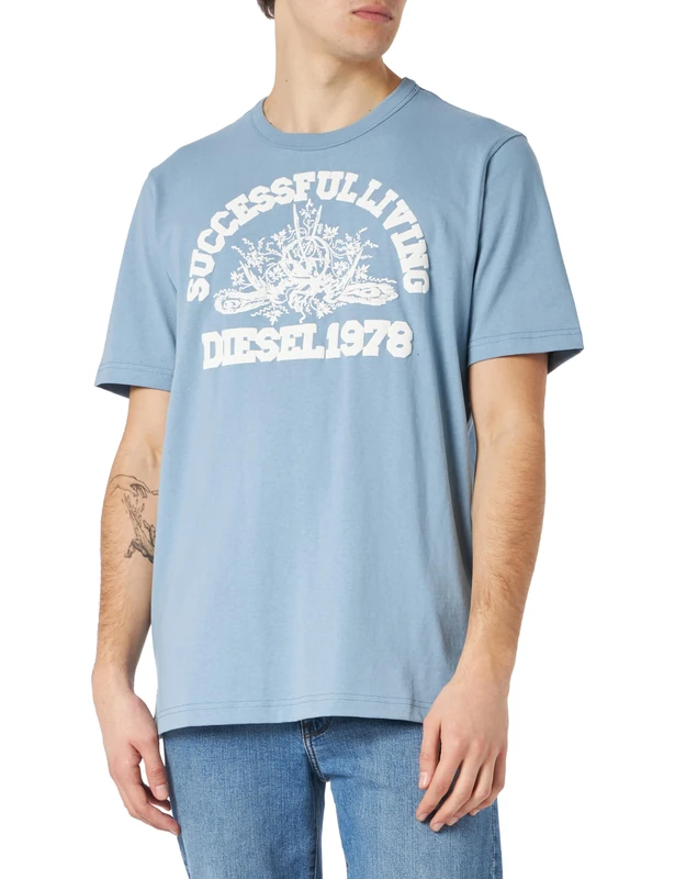 Diesel_T-JUSTIL-N1 MAGLIETT_Shirt_Blue_M
