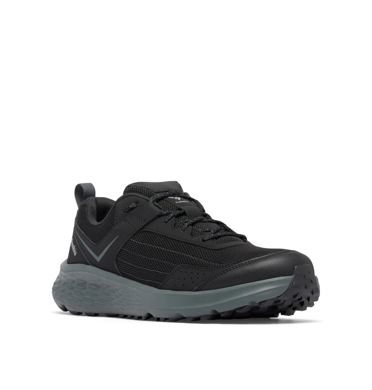 Columbia Men's Vertisol Trail Hiking Shoe, Black/Pure Silver, 11 Wide