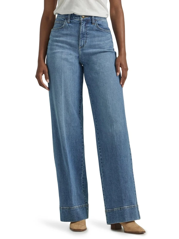 Lee Women's Legendary High Waisted Jeans, Elevated Retro, 8