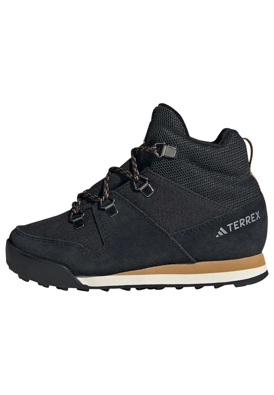 adidas Unisex Kids Terrex Snowpitch Cold.RDY Winter Shoes, Core Black/Core Black/Mesa, 5.5 UK