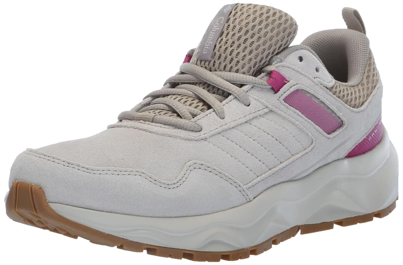 Columbia Women's Plateau Venture Hiking Shoe, Dark Stone/Dark Fuchsia, 7