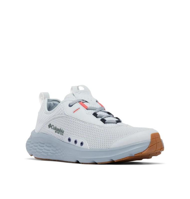 Columbia Men's Castback PFG Boat Shoe, Cirrus Grey/Sunset Red, 9 UK Wide