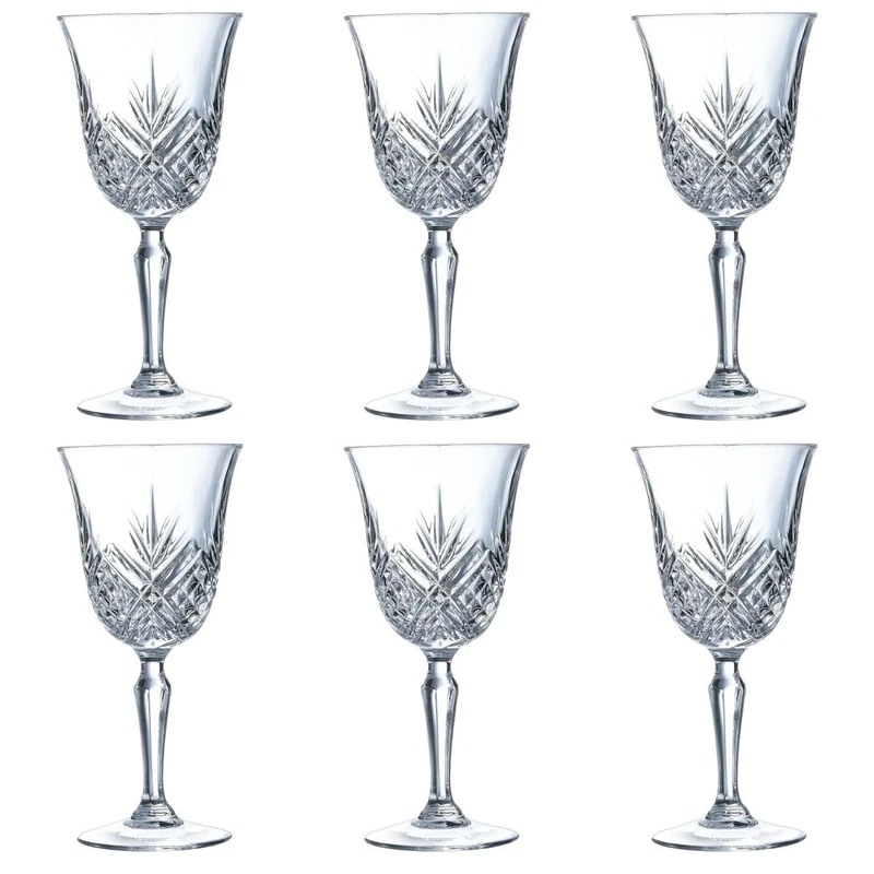 Arcoroc Broadway Box of 6 Wine Glasses 25cl Transparent