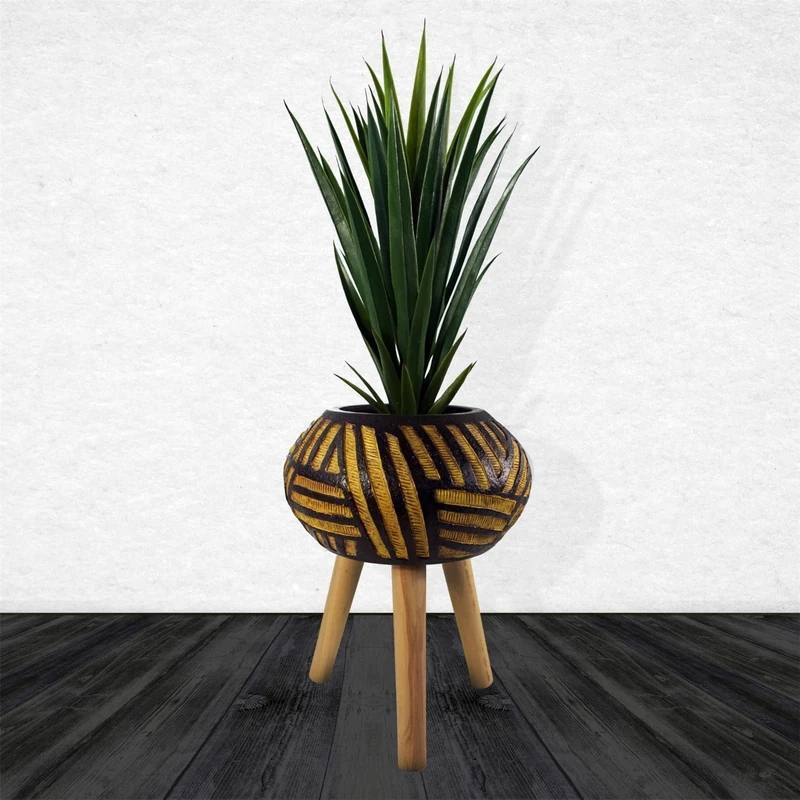 Leaf Extra Large Cachepot Planters, 45cm Oval Bali