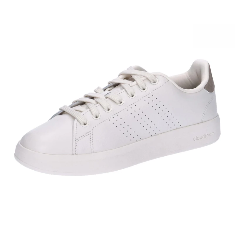adidas Women's Advantage Premium Leather Shoes - Chalk White