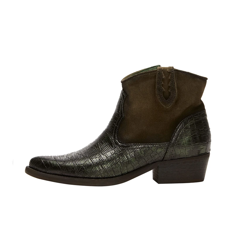 FELMINI FALLING IN LOVE Women's West Ankle Boot, Green, 6.5 UK