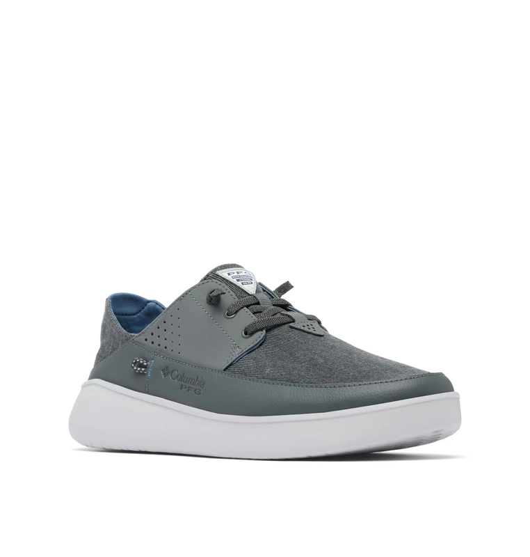 Columbia Men's Boatside Relaxed PFG Boat Shoe, Grill/Mountain, 13 UK