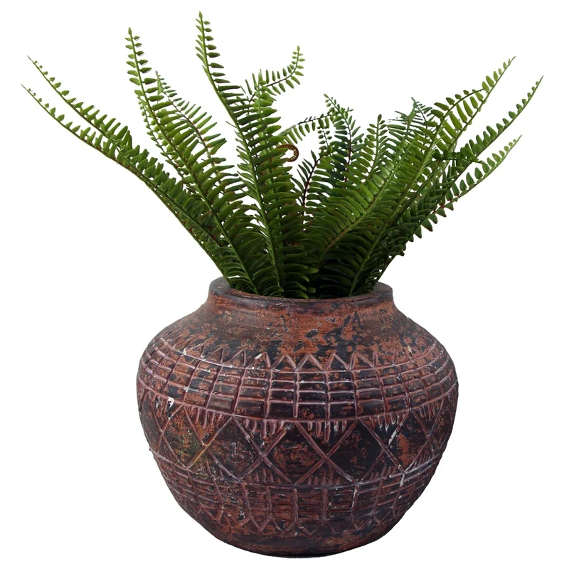 Leaf Extra Large Cachepot Planters, Fibreglass, 23cm Aztec Vase