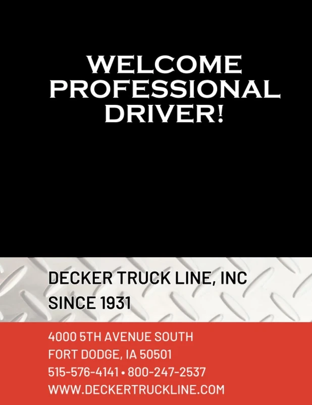 Driver Orientation Workbook