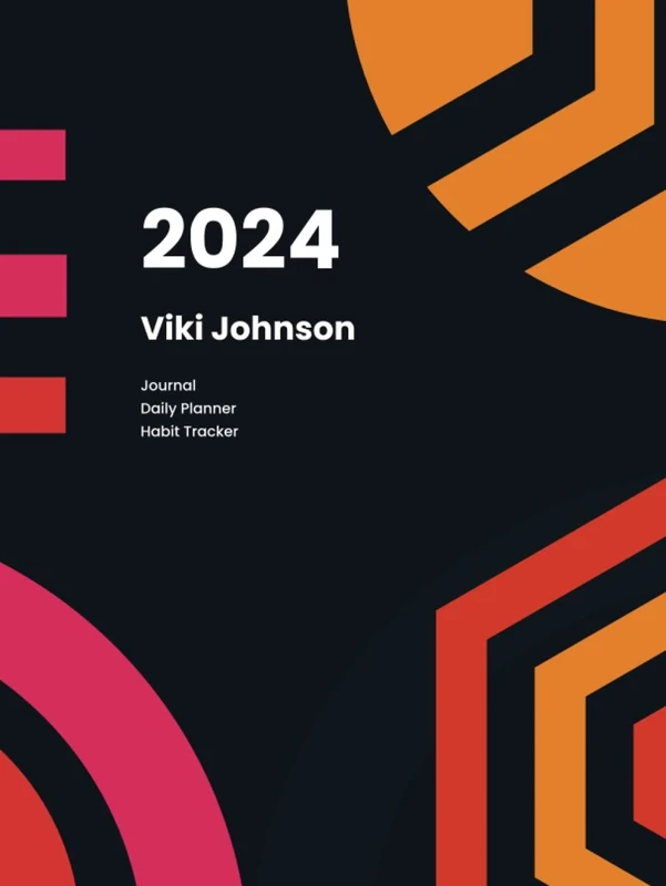 2024 Viki Johnson: Journal Daily Planner Habit Tracker