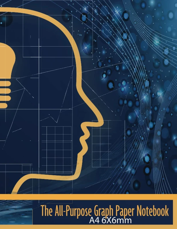 All-Purpose Graph Paper Notebook - 8.5x11 6x6 Grid Quad Ruled