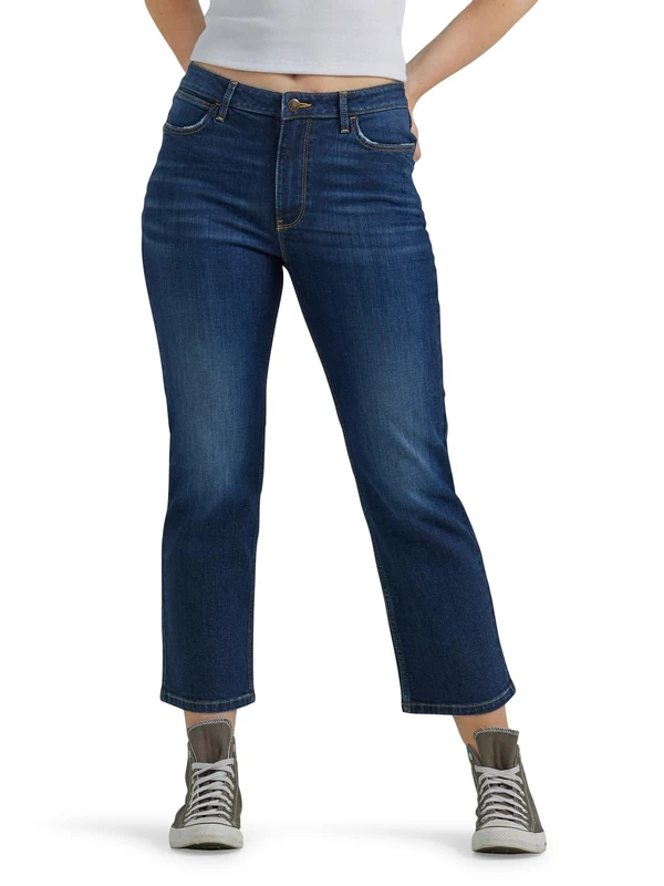 Wrangler Women's Rodeo Jeans with high Waistband and Straight Leg, Dusk, 20