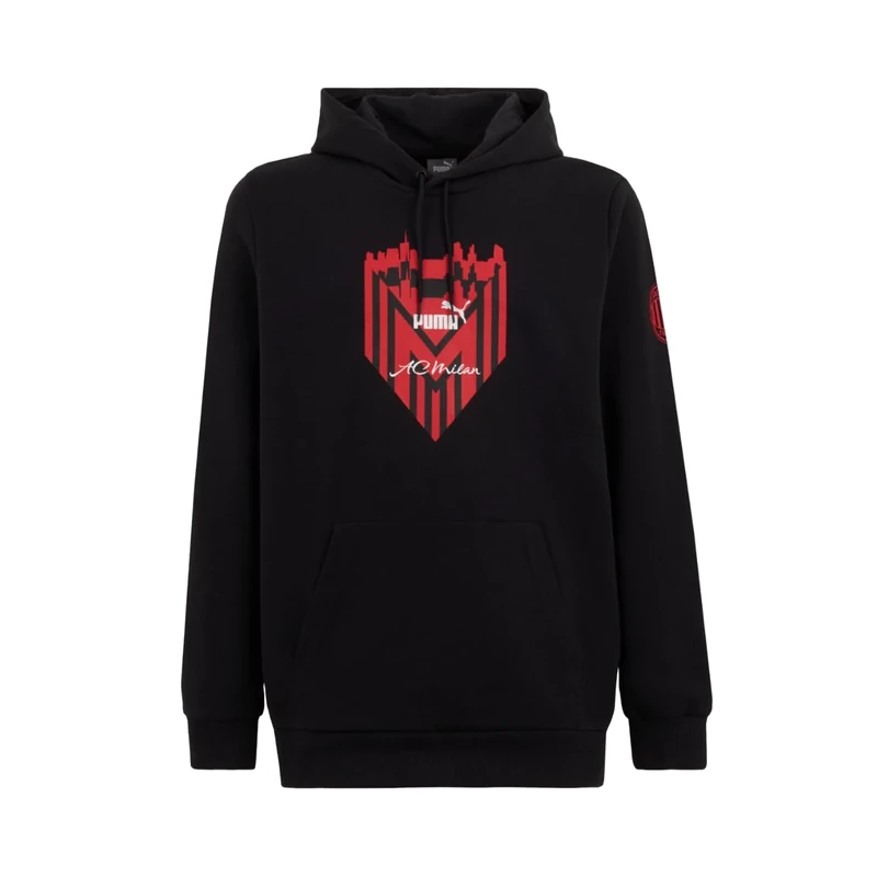 AC Milan Felpa con cappuccio Ftblicons, Hooded Sweatshirt,