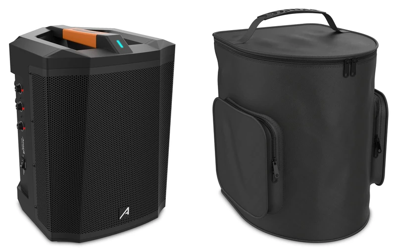 Audibax Roma 240 Go - Portable PA Active Speaker - 240W Power - Amplified Speaker with Bluetooth - 6.5" Rechargeable Battery - Supports TWS Function - Bluetooth Distance of 15 Meters