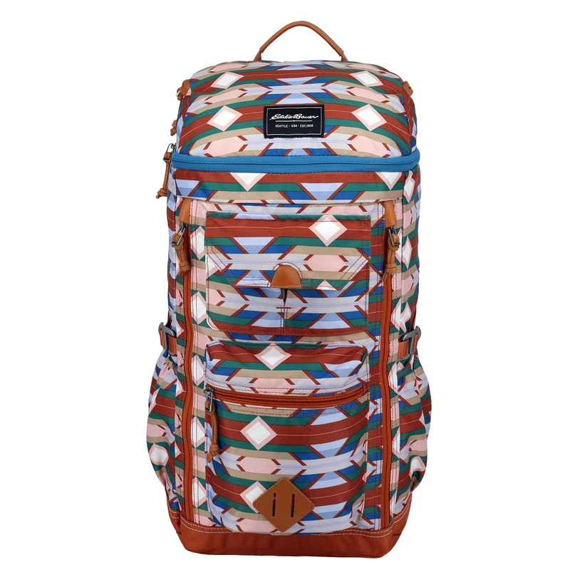 Eddie Bauer Unisex's Bygone Backpack with Exterior Pockets and Laptop Compatible Sleeve Daypack, Sienna, 30L US