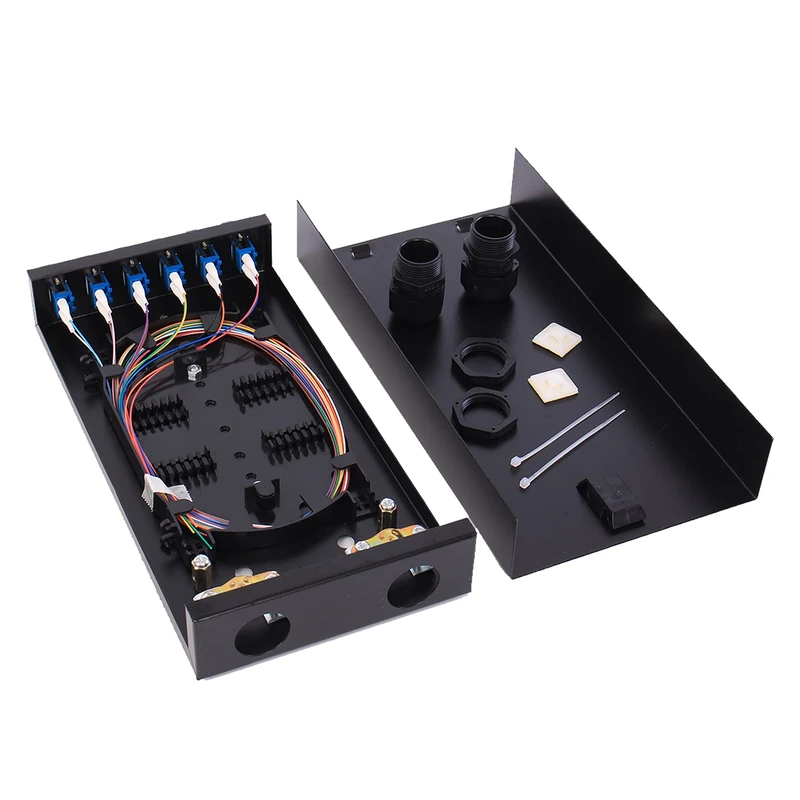 VFLTOOL LC-SM 6 Duplex Wall Mount Fiber Enclosure - 12 Port