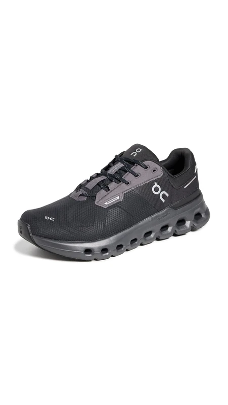 On Running 3ME10152130 CLOUDRUNNER 2 Waterproof Women Magnet Black UK 9.5