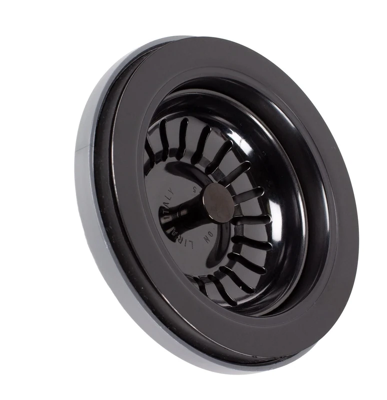 LIRA SPA 1745.480.IB Basketball Drain Fitting, high-Gloss Black