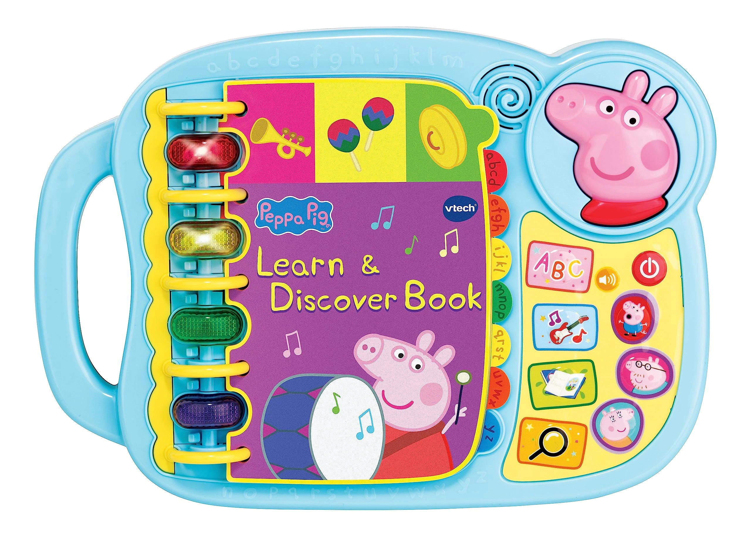 VTech Peppa Pig: Learn & Discover Book, Official Character Educational Learning Toy, Music, Phrases & Voice of Peppa Pig, Learn Letters & Words, Gift for Kids Age 2, 3, 4, 5 Years, English Version