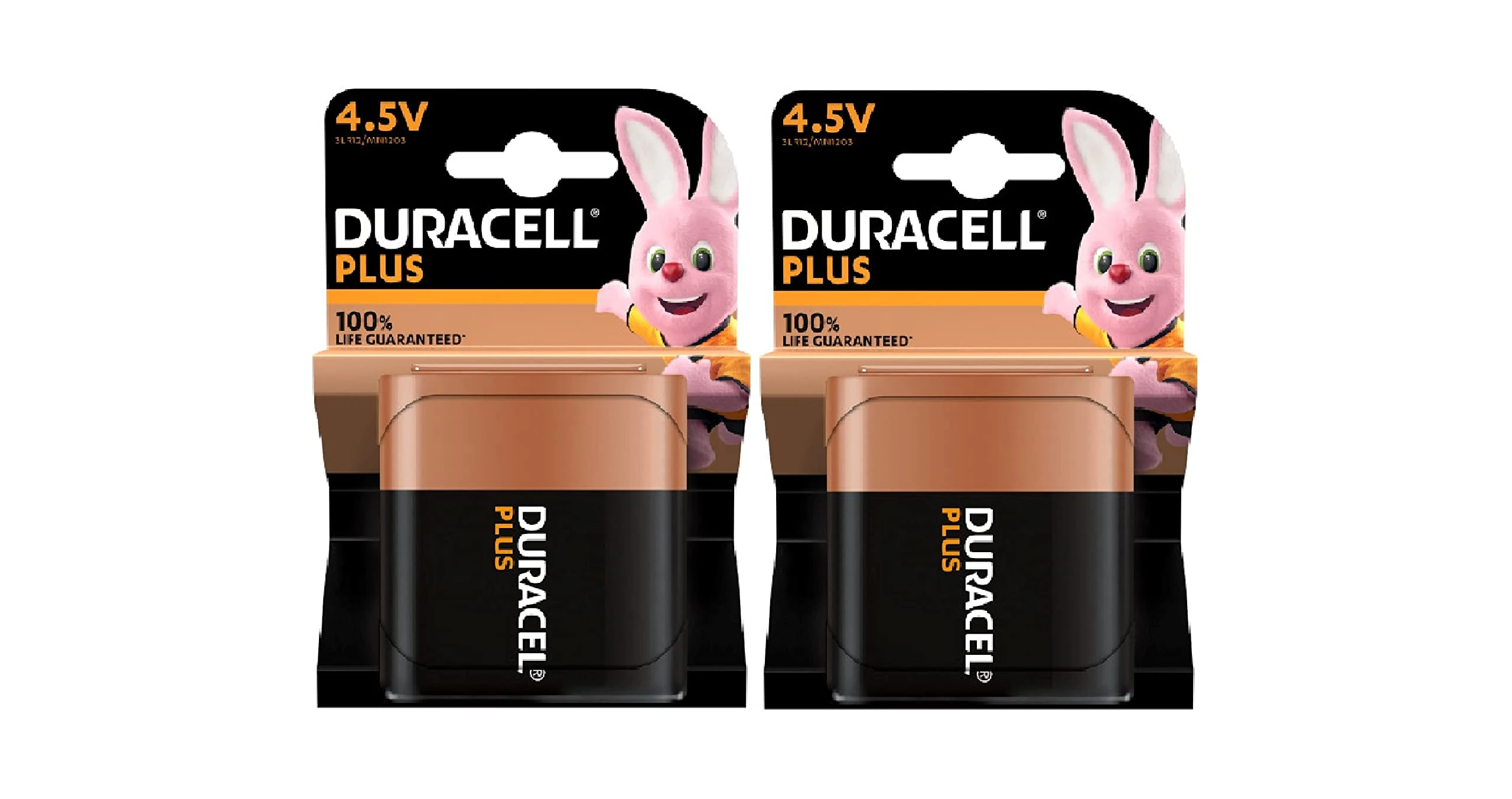 2X Duracell Plus MN 1203 3LR12 4.5V (2 Blister Packs of 1 Battery) 2 Batteries