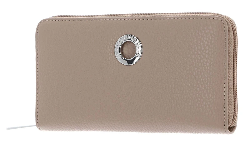 Mandarina Duck Mellow Leather Wallet, Women's Travel Accessories-Wallets, Warm Taupe, OneSize