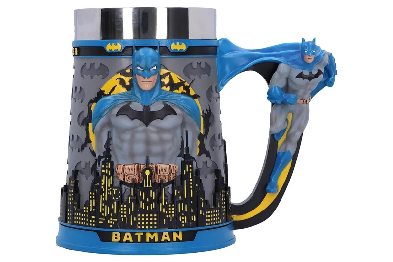 Nemesis Now Batman The Caped Crusader Tankard 15.5cm, Resin, Officially Licensed DC Merchandise, Batman Beer Mug, Cast in The Finest Resin, Expertly Hand-Painted, Removable Insert