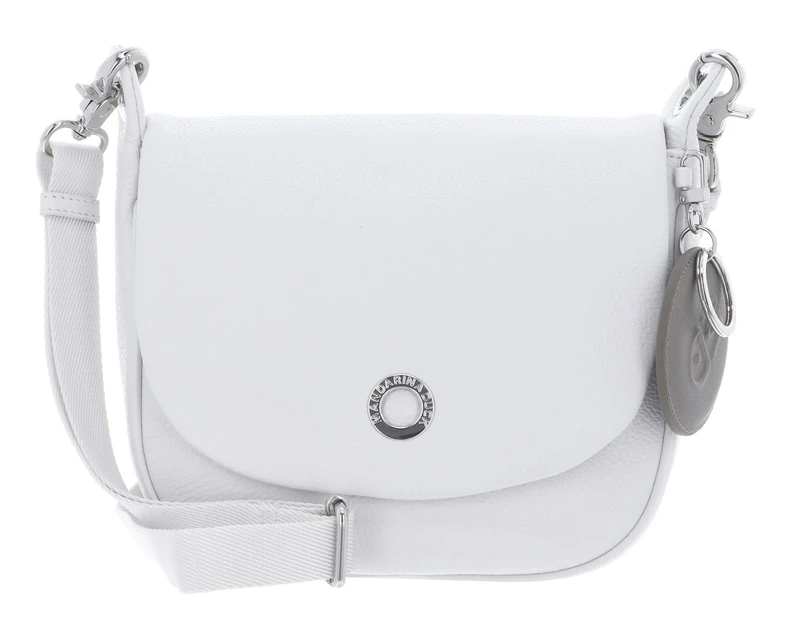 Mandarina Duck Mellow Leather, Women's Shoulder Bag, 22.5 x 20 x 11 cm (L x H x W), Nimbus Cloud, Taglia Unica