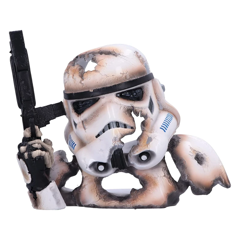 Nemesis Now Stormtrooper Blasted Bust 23.5cm – Official Original Stormtrooper Battle-Damaged Resin Collectible - Image 1