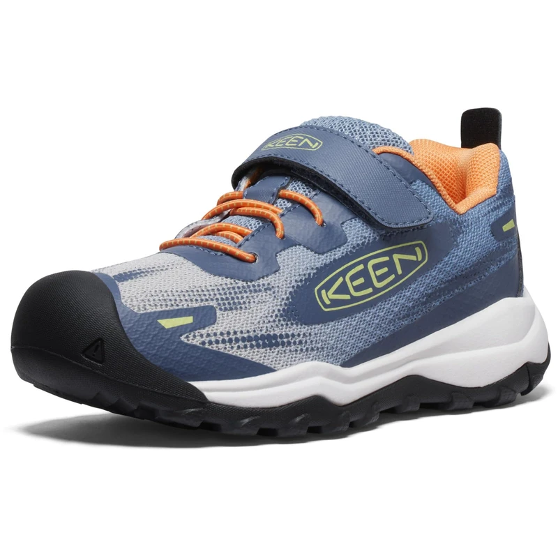 KEEN Little Kid WANDURO Speed, Vintage Indigo/Tangerine, 1