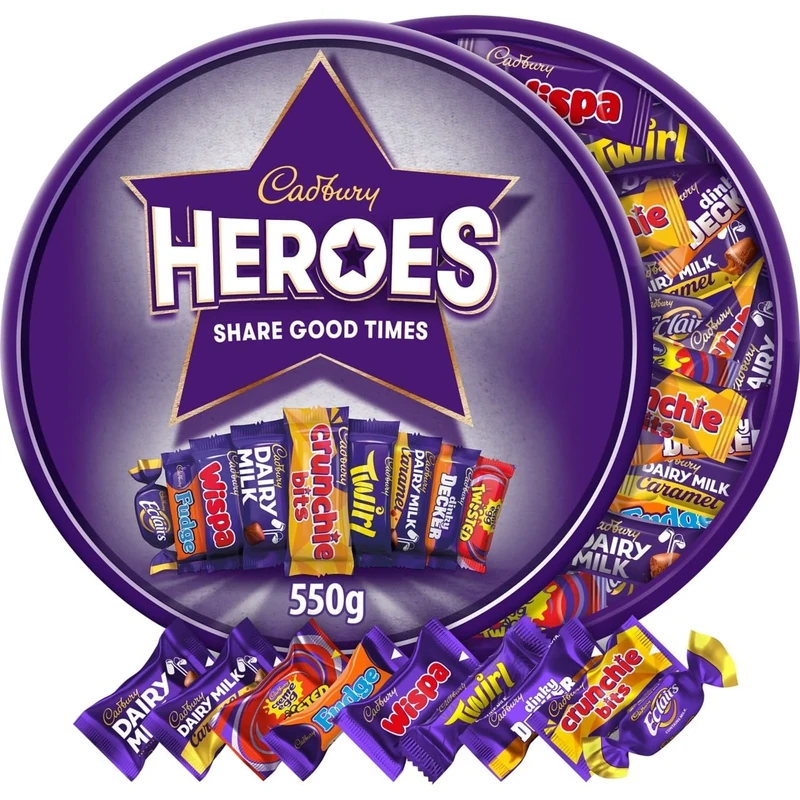 Cadbury Heroes Chocolate Tub 550G