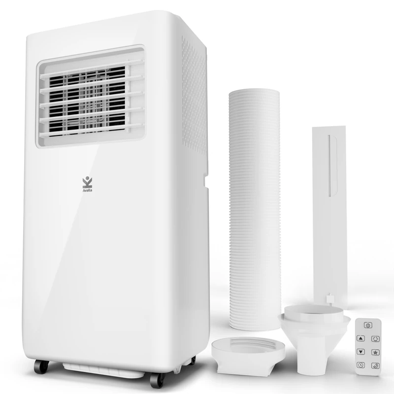 S-360 - Avalla Air Conditioning Unit, 4-in-1 Portable Air Conditioner 10000 BTU - Dehumidifier 26L, Fan, Cooler & Sleep Mode, for 100m3 Multi Room Coverage, Low Energy, 24hr Timer, Remote & Window Kit