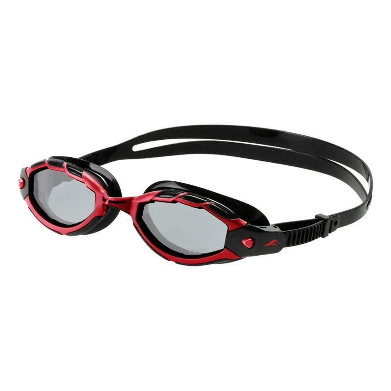 Aquafeel Endurance Polarised Swimming Goggles Black/Red - Image 1