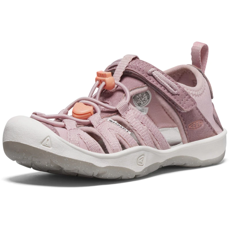 KEEN Big kid MOXIE SANDAL, Nostalgia Rose/Papaya Punch, 6
