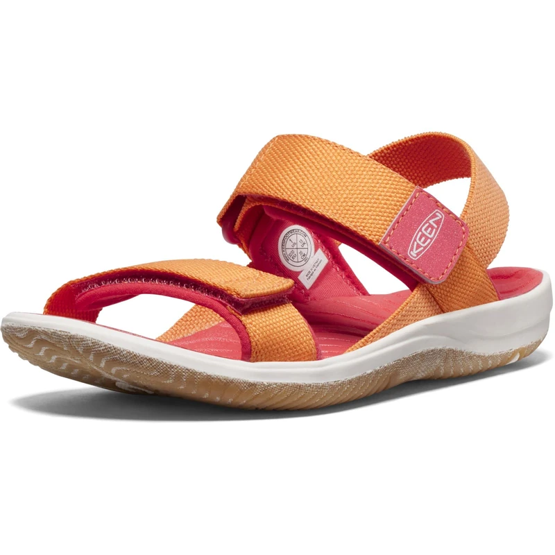 KEEN Little kid ELLE BACKSTRAP, Tangerine/Cayenne, 9