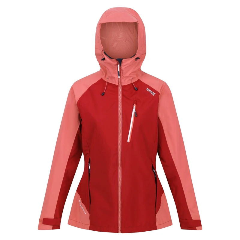 Regatta Womens/Ladies Birchdale Shell Waterproof Jacket (14 UK) (Rumba Red/Mineral Red)