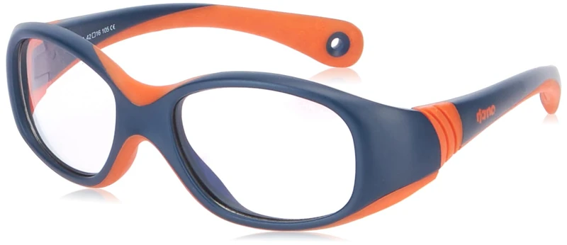 NANO KOOKI Glasses, Matte Navy/Orange, 42/16 Unisex Children, Navy Mate/Orange