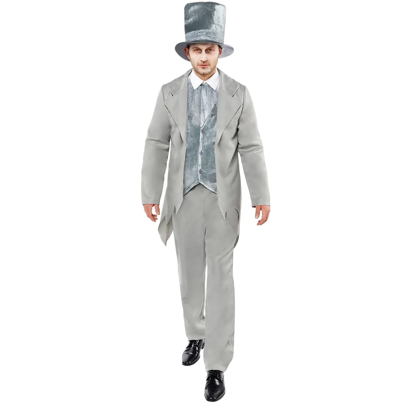 amscan 9917931 - Mens Halloween Zombie Ghost Groom Fancy Dress Costume (Chest size: 50")