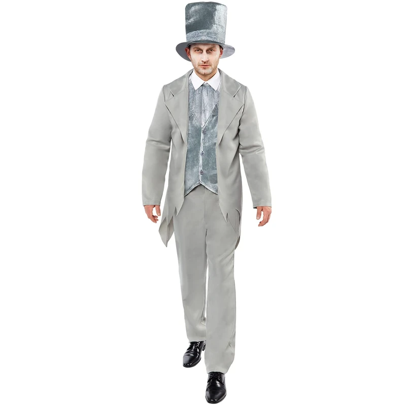 amscan 9917929 - Mens Halloween Zombie Ghost Groom Fancy Dress Costume (Chest size: 42")
