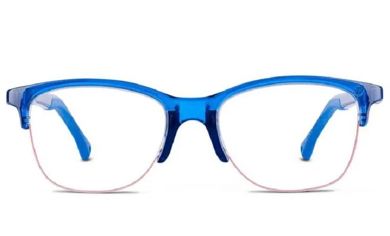 NANO Falcon Unisex Kids Glasses, Navy Crystal/Red, 48/17