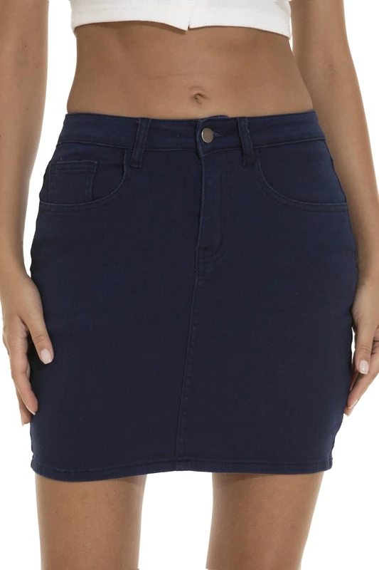 GUANYY Women's Skirt, Navy, XXL