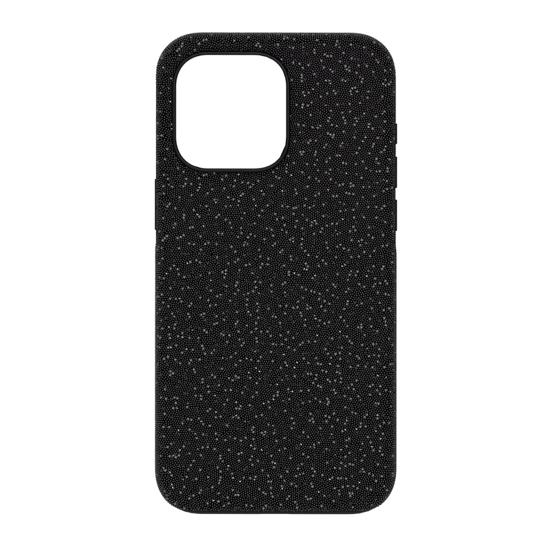 Swarovski High iPhone 15 Pro Max, Encrusted with Sparkling Black Crystals, Compatible with the iPhone 15 Pro Max, from the Swarovski High Collection