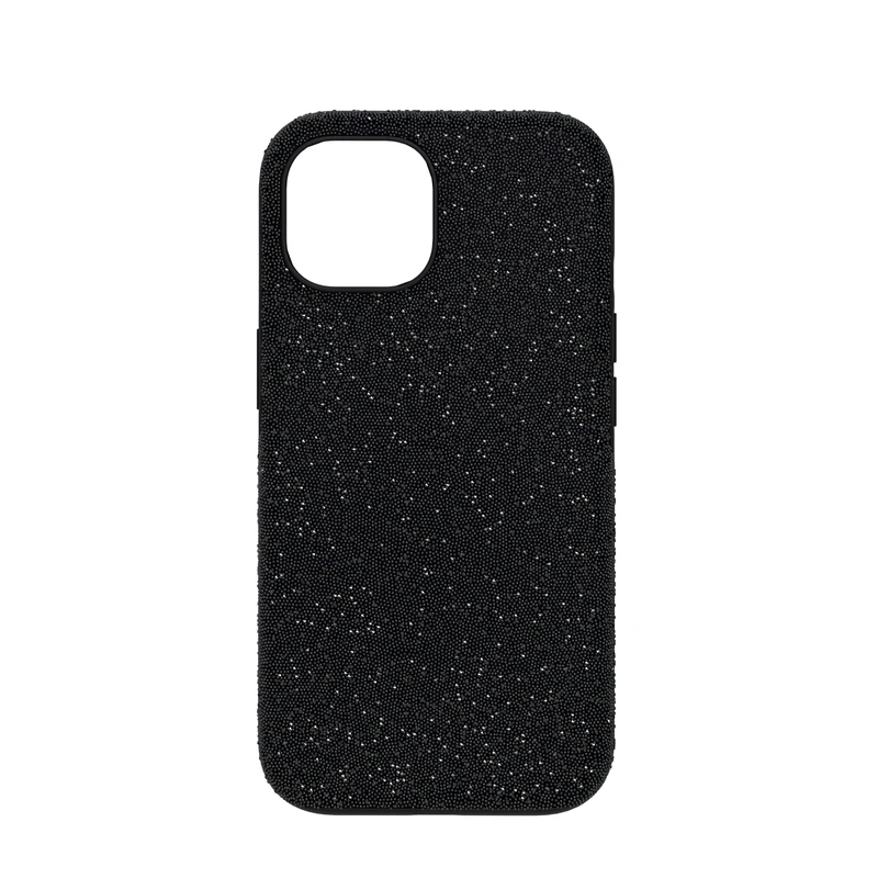 Swarovski High iPhone 15, Encrusted with Sparkling Black Crystals, Compatible with the iPhone 15, from the High Collection